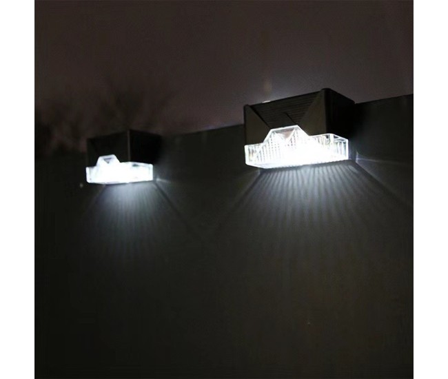 Aplica solara LED Flippy, ABS/Policarbonat, rezistenta la apa IP65, pentru trepte, borduri, terasa, 1.2V, 600mah, 7.9 x 5 cm, lumina alb rece, negru