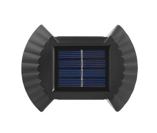Aplica solaraLED bidirectionala pentru perete Flippy, in forma de funda, 8 LED-uri, material ABS si PC, lumina puternica, IP65, 10 x 7.5 cm, baterie 1.2 V, 300 mAh, autonomie 8-10 ore, alb cald Aplica solaraLED bidirectionala pentru perete Flippy, in forma de funda, 8 LED-uri, material ABS si PC, lumina puternica, IP65, 10 x 7.5 cm, baterie 1.2 V, 300 mAh, autonomie 8-10 ore, alb cald