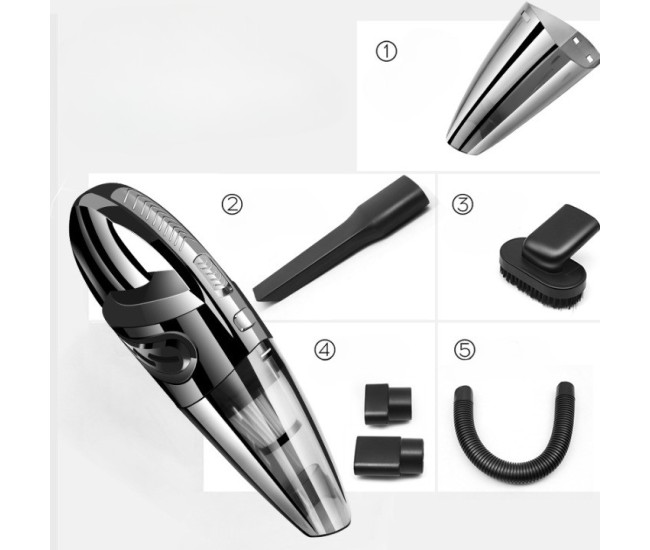 Aspirator de Mana Portabil Turbo, Flippy, pentru Uz Caznic sau Auto, Functie de Aspirare Umeda si Uscata, Incarcare la Priza, 32.000 rot/min, Putere 120W, Aspirare cu Vid de 4 Bar, 5 Accesorii pentru Spatii Inguste, Negru Aspirator de Mana Portabil Turbo, Flippy, pentru Uz Caznic sau Auto, Functie de Aspirare Umeda si Uscata, Incarcare la Priza, 32.000 rot/min, Putere 120W, Aspirare cu Vid de 4 Bar, 5 Accesorii pentru Spatii Inguste, Negru