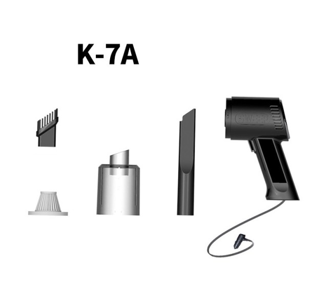 Aspirator Portabil Auto, Flippy, Tip Pistol K7A, Pentru Casa si Masina, Cablu Auto, 36 x 17 cm, Alb Aspirator Portabil Auto, Flippy, Tip Pistol K7A, Pentru Casa si Masina, Cablu Auto, 36 x 17 cm, Alb