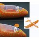 Avion Planor cu Pilot, Flippy, Din Polistiren, Cu Lumini pe Toata Lungimea, 47 cm, Portocaliu Avion Planor cu Pilot, Flippy, Din Polistiren, Cu Lumini pe Toata Lungimea, 47 cm, Portocaliu