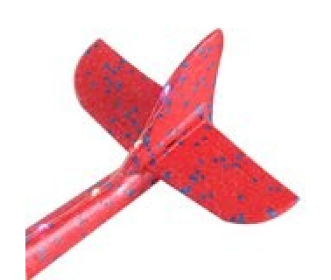 Avion Planor Flippy, cu Lumini pe Toata Lungimea, din Poliester, 48 cm, Rosu