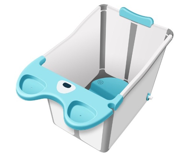 Cada Pliabila pentru Baie, Flippy, din PP+TPE, pentru Copii +6 Luni, Model Ursulet, Scaun de Interior, Detasabil, 82 x 50 x 54 cm, Albastru Cada Pliabila pentru Baie, Flippy, din PP+TPE, pentru Copii +6 Luni, Model Ursulet, Scaun de Interior, Detasabil, 82 x 50 x 54 cm, Albastru