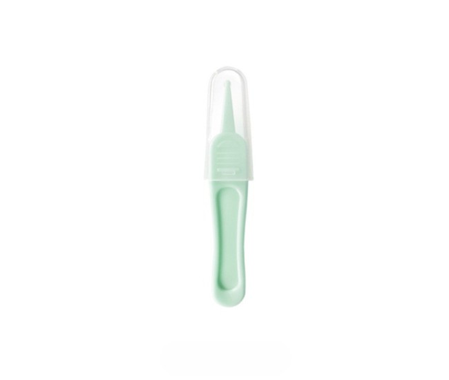 Set Aspirator Nazal pentru Copii, Flippy, Manual, Anti-Reflux, cu Pompita, Usor de Curatat, Varf din Silicon, 11.2x4cm, Verde