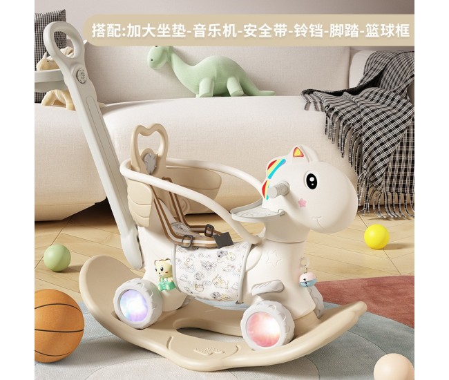 Balansoar pentru Copii, Flippy, 3in1, cu Spatar si Bara de Siguranta, Maner cu Cos de Basket, Tava de Masa, Roti Luminoase, 80 x 43 x 83 cm, din Plastic, + 3 Ani, Bej Balansoar pentru Copii, Flippy, 3in1, cu Spatar si Bara de Siguranta, Maner cu Cos de Basket, Tava de Masa, Roti Luminoase, 80 x 43 x 83 cm, din Plastic, + 3 Ani, Bej