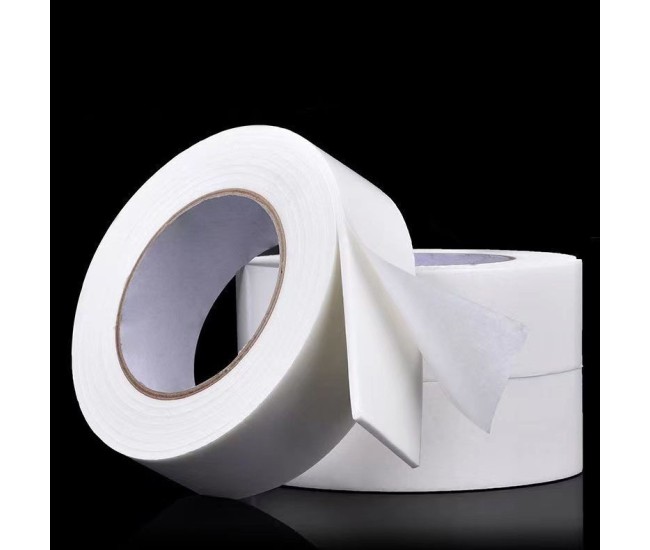 Banda Dubla Adeziva, Flippy, Banda Adeziva cu Burete, pentru Cadouri si Ambalaje, 1 m, Latime 2.5 cm, Alb
