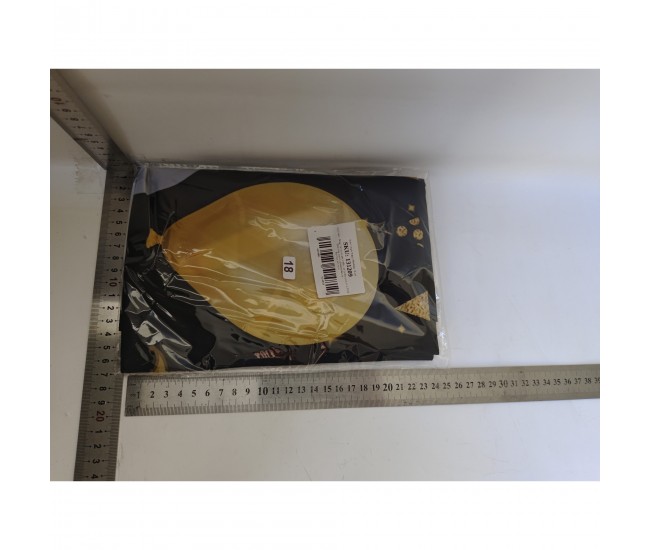 Banner Negru pentru Petrecere Majorat, Flippy, Happy Birthday 18 Ani Banner Negru pentru Petrecere Majorat, Flippy, Happy Birthday 18 Ani