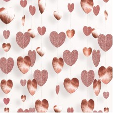 Banner cu Inimioare, Flippy, Tip Franjuri, 4 m, Rola de Ata Inclusa, Roz cu Sclipici Banner cu Inimioare, Flippy, Tip Franjuri, 4 m, Rola de Ata Inclusa, Roz cu Sclipici