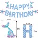 Banner Happy Birthday Sirena, Flippy, Colectia Mermaid, 17 Piese, Multicolor Banner Happy Birthday Sirena, Flippy, Colectia Mermaid, 17 Piese, Multicolor
