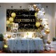 Banner Tip Fundal pentru Poze, Flippy, din Panza, Model Happy Birthday to You, 185 x 110 cm, Sfoara 6 m, Prindere in 4 Colturi, Negru/Auriu Banner Tip Fundal pentru Poze, Flippy, din Panza, Model Happy Birthday to You, 185 x 110 cm, Sfoara 6 m, Prindere in 4 Colturi, Negru/Auriu