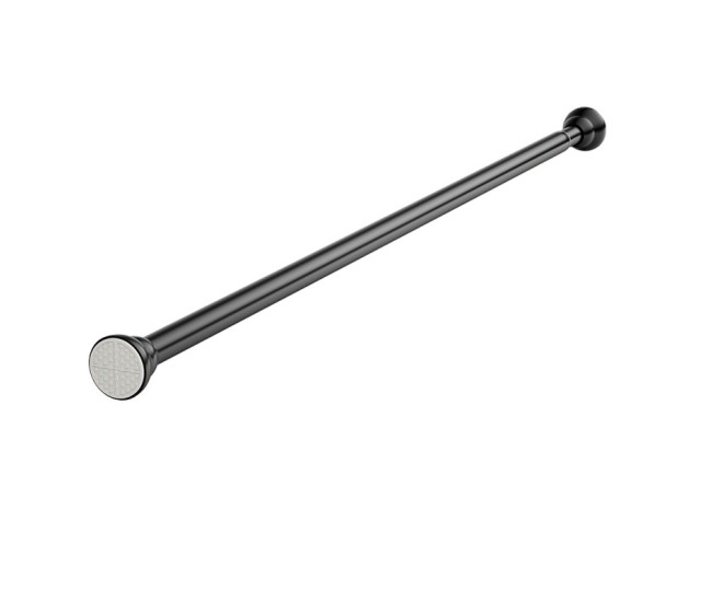 Bara Telescopica Multifunctionala, Flippy, din Otel Inoxidabil, Utilizare Universala, Retractabila 107 - 195 cm, Fara Perforare Perete, Negru