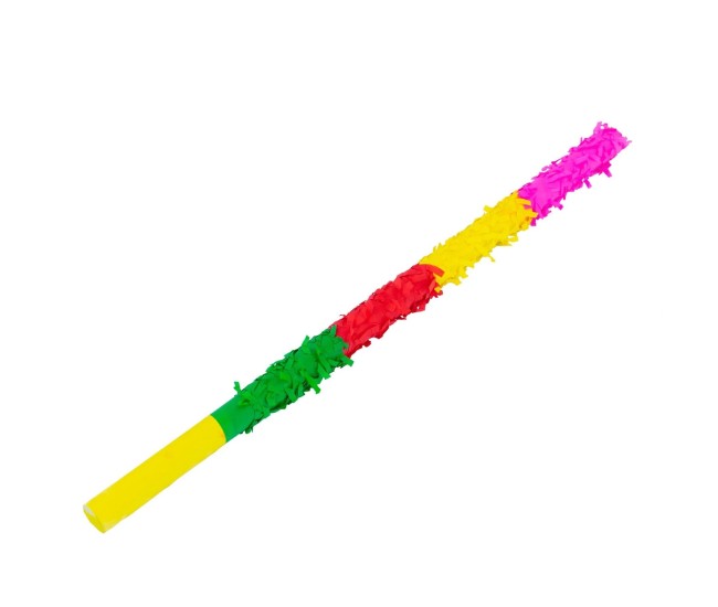 Bat pentru Pinata, Flippy, din Carton Rezistent decorat cu Hartie Creponata, Lunigime de 59 cm, Multicolor Bat pentru Pinata, Flippy, din Carton Rezistent decorat cu Hartie Creponata, Lunigime de 59 cm, Multicolor