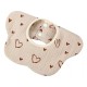 Baveta Tip Floare, Flippy, din Bumbac, pentru Copii 0-12 Luni, Rezistenta la apa, cu Capse, Model cu Inimioare, 26 x 29 cm, Crem Baveta Tip Floare, Flippy, din Bumbac, pentru Copii 0-12 Luni, Rezistenta la apa, cu Capse, Model cu Inimioare, 26 x 29 cm, Crem