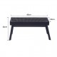 Gratar Portabil, Flippy, Otel Inoxidabil, pentru Picnic Gradina Terasa Camping, 60x22x23 cm, Negru