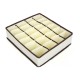 Cutie De Depozitare, Flippy, Pentru Lenjerie, Sosete Si Sutiene, Material Textil, 24 Compartimente, 32 x 32 x 10 cm, Culoare Bej Cutie De Depozitare, Flippy, Pentru Lenjerie, Sosete Si Sutiene, Material Textil, 24 Compartimente, 32 x 32 x 10 cm, Culoare Bej