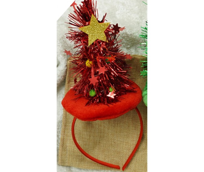 Bentita/cerc brad de Craciun, culoare rosie, marime standard, Flippy Bentita/cerc brad de Craciun, culoare rosie, marime standard, Flippy