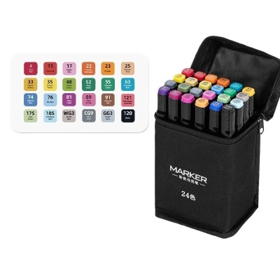 Set 24 Markere, Flippy, pe Baza de Ulei, Dublu Capat, Subtire 1mm si Gros 6 mm, Geanta Depozitare, 15 cm, Multicolor Set 24 Markere, Flippy, pe Baza de Ulei, Dublu Capat, Subtire 1mm si Gros 6 mm, Geanta Depozitare, 15 cm, Multicolor
