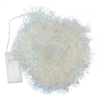 Beteala Craciun cu LED, Multicolora, simpla, 2 m x 5 cm, PVC, Sir, Artificiala, Flippy