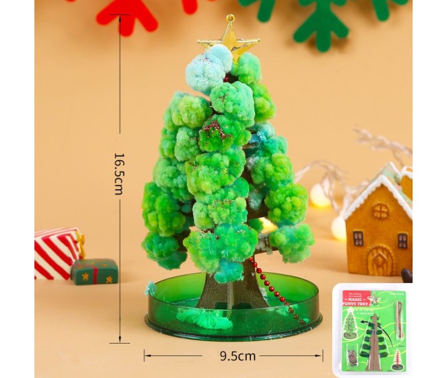 Brad Copac de Hartie Infloritor pe Apa, Flippy, Jucarie Brad Magic Infloritor de Craciun, Crestere Lenta in 8-24 h, Decoratiune de Craciun, 16.5 x 9.5 x 9.5 cm, Verde Brad Copac de Hartie Infloritor pe Apa, Flippy, Jucarie Brad Magic Infloritor de Craciun, Crestere Lenta in 8-24 h, Decoratiune de Craciun, 16.5 x 9.5 x 9.5 cm, Verde