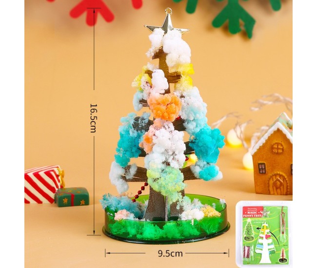 Brad Copac de Hartie Infloritor pe Apa, Flippy, Jucarie Brad Magic Infloritor de Craciun, Crestere Lenta in 8-24 h, Decoratiune de Craciun, 16.5 x 9.5 x 9.5 cm, Multicolor Brad Copac de Hartie Infloritor pe Apa, Flippy, Jucarie Brad Magic Infloritor de Craciun, Crestere Lenta in 8-24 h, Decoratiune de Craciun, 16.5 x 9.5 x 9.5 cm, Multicolor