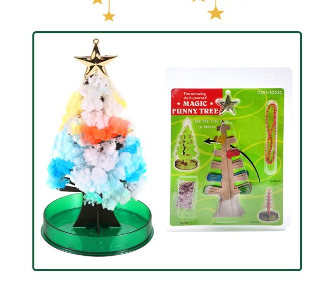 Brad Copac de Hartie Infloritor pe Apa, Flippy, Jucarie Brad Magic Infloritor de Craciun, Crestere Lenta in 8-24 h, Decoratiune de Craciun, 16.5 x 9.5 x 9.5 cm, Multicolor Brad Copac de Hartie Infloritor pe Apa, Flippy, Jucarie Brad Magic Infloritor de Craciun, Crestere Lenta in 8-24 h, Decoratiune de Craciun, 16.5 x 9.5 x 9.5 cm, Multicolor