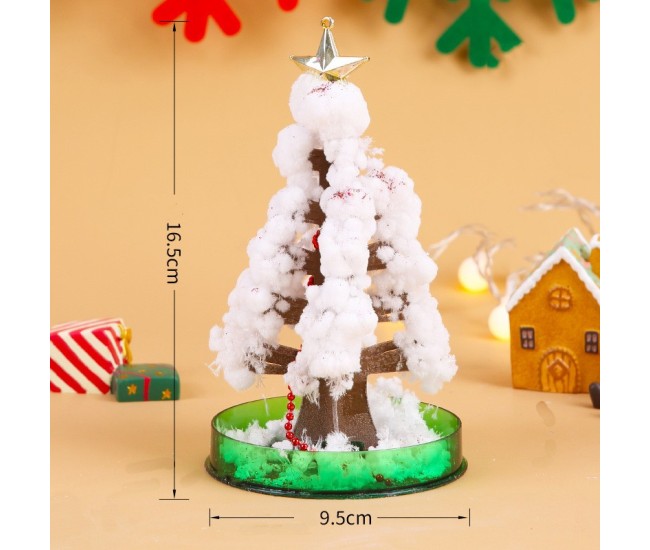 Brad Copac de Hartie Infloritor pe Apa, Flippy, Jucarie Brad Magic Infloritor de Craciun, Crestere Lenta in 8-24 h, Decoratiune de Craciun, 16.5 x 9.5 x 9.5 cm, Alb Brad Copac de Hartie Infloritor pe Apa, Flippy, Jucarie Brad Magic Infloritor de Craciun, Crestere Lenta in 8-24 h, Decoratiune de Craciun, 16.5 x 9.5 x 9.5 cm, Alb