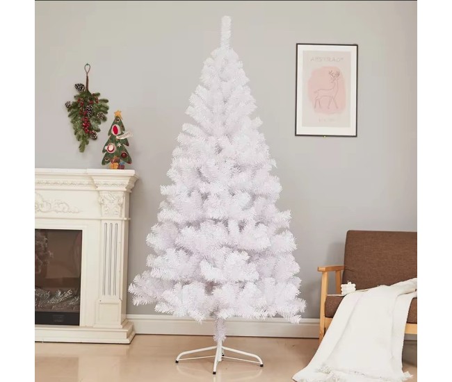Brad de Craciun artificial cu suport inclus Flippy, 150 cm, 450 Ramuri Varfuri, Suport Clasic, Fara iluminare, utilizat pentru interior/exterior, Alb Brad de Craciun artificial cu suport inclus Flippy, 150 cm, 450 Ramuri Varfuri, Suport Clasic, Fara iluminare, utilizat pentru interior/exterior, Alb
