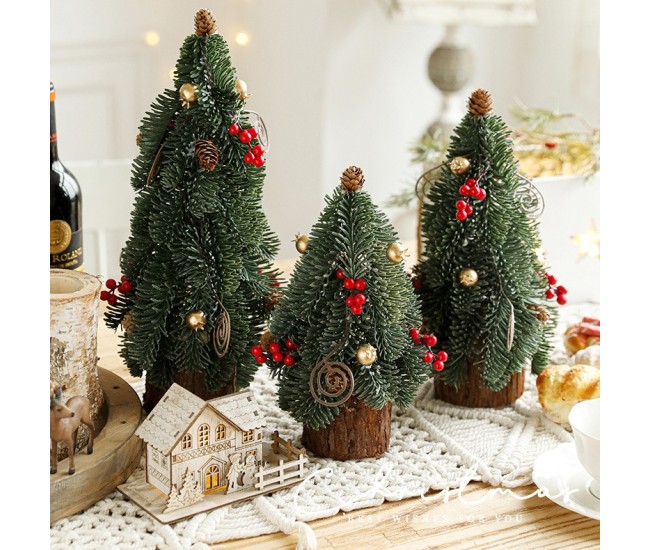 Decoratiune Craciun pentru Masa, Flippy, Ornament de Decor Model Brad de Craciun de Dimensiuni Mici, pentru Birou si Interior, din Plastic 26 x 12 x 12 cm, Verde Decoratiune Craciun pentru Masa, Flippy, Ornament de Decor Model Brad de Craciun de Dimensiuni Mici, pentru Birou si Interior, din Plastic 26 x 12 x 12 cm, Verde