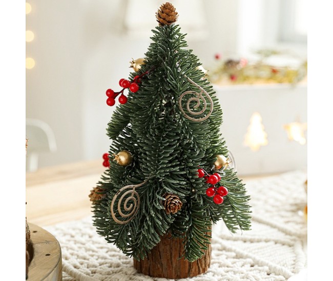 Decoratiune Craciun pentru Masa, Flippy, Ornament de Decor Model Brad de Craciun de Dimensiuni Mici, pentru Birou si Interior, din Plastic 30 x 15 x 15 cm, Verde Decoratiune Craciun pentru Masa, Flippy, Ornament de Decor Model Brad de Craciun de Dimensiuni Mici, pentru Birou si Interior, din Plastic 30 x 15 x 15 cm, Verde