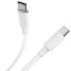 Cablu de Date pentru Telefon, Flippy, Cablu TYPE-C to TYPE-C Universal, Compatibil cu iOS si Android, Putere Suportata 240W, Fire 160 cupru, 2M, Simplu, Alb