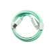Cablu de Date Universal, Flippy, Incarcare Rapida, Type-C to Type-C Compatibil cu Telefon sau Tableta, Cablu de Incarcare Impletit din Nailon, 1 m, Verde