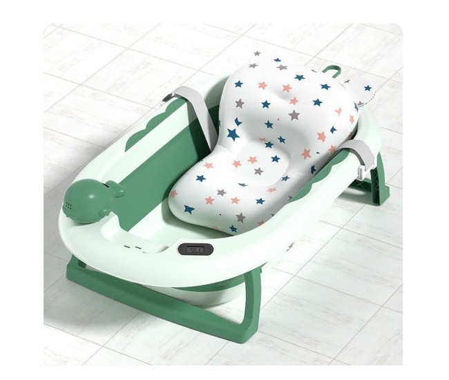 Cada de Baie, Flippy, pentru Copii 0 luni - 6 Ani, cu Termometru, Pliabila, Perna Suport Inclusa, din Plastic, 81.5 x 49 x 21.5 cm, Verde Cada de Baie, Flippy, pentru Copii 0 luni - 6 Ani, cu Termometru, Pliabila, Perna Suport Inclusa, din Plastic, 81.5 x 49 x 21.5 cm, Verde