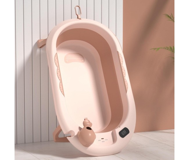 Cada de Baie, Flippy, pentru Copii 0 luni - 6 Ani, cu Termometru, Pliabila, Perna Suport Inclusa, din Plastic, 81.5 x 49 x 21.5 cm, Roz Cada de Baie, Flippy, pentru Copii 0 luni - 6 Ani, cu Termometru, Pliabila, Perna Suport Inclusa, din Plastic, 81.5 x 49 x 21.5 cm, Roz