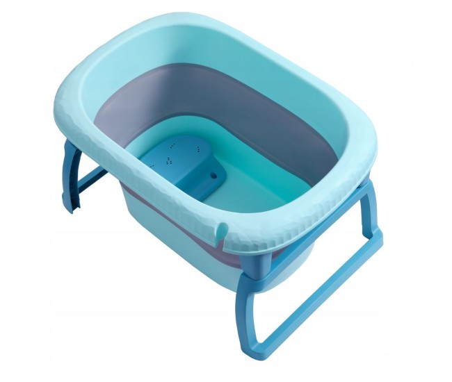 Cada Pliabila pentru Baie, Flippy, din PP+TPE, pentru Copii 0-6 Ani, cu Picioare, Suport de Sezut, Scurgere Etans, 80 x 52 x 42 cm, Albastru Cada Pliabila pentru Baie, Flippy, din PP+TPE, pentru Copii 0-6 Ani, cu Picioare, Suport de Sezut, Scurgere Etans, 80 x 52 x 42 cm, Albastru