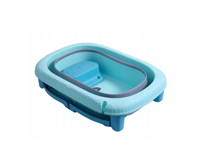 Cada Pliabila pentru Baie, Flippy, din PP+TPE, pentru Copii 0-6 Ani, cu Picioare, Suport de Sezut, Scurgere Etans, 48.5x25x72 cm, Albastru Cada Pliabila pentru Baie, Flippy, din PP+TPE, pentru Copii 0-6 Ani, cu Picioare, Suport de Sezut, Scurgere Etans, 48.5x25x72 cm, Albastru