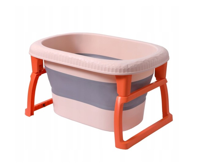 Cada Pliabila pentru Baie, Flippy, din PP+TPE, pentru Copii 0-6 Ani, cu Picioare, Suport de Sezut, Scurgere Etans, 80 x 52 x 42 cm, Portocaliu Cada Pliabila pentru Baie, Flippy, din PP+TPE, pentru Copii 0-6 Ani, cu Picioare, Suport de Sezut, Scurgere Etans, 80 x 52 x 42 cm, Portocaliu