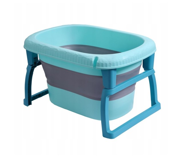 Cada Pliabila pentru Baie, Flippy, din PP+TPE, pentru Copii 0-6 Ani, cu Picioare, Suport de Sezut, Scurgere Etans, 48.5x25x72 cm, Albastru Cada Pliabila pentru Baie, Flippy, din PP+TPE, pentru Copii 0-6 Ani, cu Picioare, Suport de Sezut, Scurgere Etans, 48.5x25x72 cm, Albastru