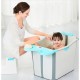 Cada Pliabila pentru Baie, Flippy, din PP+TPE, pentru Copii +6 Luni, Model Ursulet, Scaun de Interior, Detasabil, 82 x 50 x 54 cm, Albastru Cada Pliabila pentru Baie, Flippy, din PP+TPE, pentru Copii +6 Luni, Model Ursulet, Scaun de Interior, Detasabil, 82 x 50 x 54 cm, Albastru