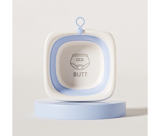 Cada Pliabila pentru Baie pentru Copii, Flippy, Cadita pentru Bebelusi, Model Patrat pentru Fundulet, Albastru, 32x27.5x3.7 cm, 4 L Cada Pliabila pentru Baie pentru Copii, Flippy, Cadita pentru Bebelusi, Model Patrat pentru Fundulet, Albastru, 32x27.5x3.7 cm, 4 L