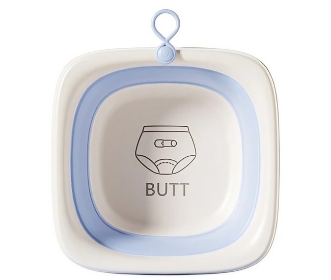 Cada Pliabila pentru Baie pentru Copii, Flippy, Cadita pentru Bebelusi, Model Patrat pentru Fundulet, Albastru, 32x27.5x3.7 cm, 4 L Cada Pliabila pentru Baie pentru Copii, Flippy, Cadita pentru Bebelusi, Model Patrat pentru Fundulet, Albastru, 32x27.5x3.7 cm, 4 L