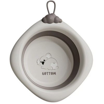 Cada Pliabila pentru Baie pentru Copii, Flippy, Cadita pentru Bebelusi, Model Romb Koala, Gri, 30x30x3.5 cm, 4L Cada Pliabila pentru Baie pentru Copii, Flippy, Cadita pentru Bebelusi, Model Romb Koala, Gri, 30x30x3.5 cm, 4L