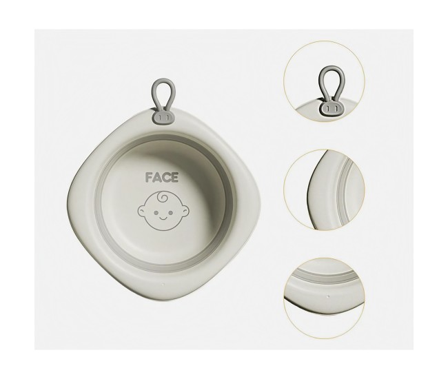 Cada Pliabila pentru Baie pentru Copii, Flippy, Cadita pentru Bebelusi, Model Romb pentru Fata, Gri, 31.5x31.5x3.5 cm, 3L Cada Pliabila pentru Baie pentru Copii, Flippy, Cadita pentru Bebelusi, Model Romb pentru Fata, Gri, 31.5x31.5x3.5 cm, 3L