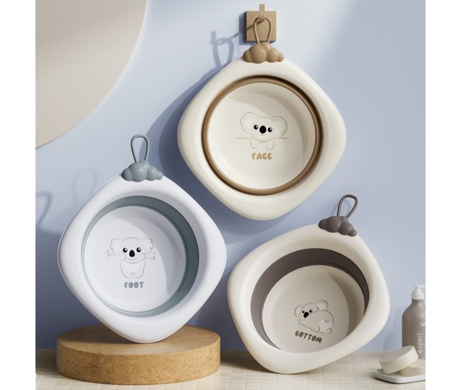 Cada Pliabila pentru Baie pentru Copii, Flippy, Cadita pentru Bebelusi, Model Romb pentru Fata Koala, Maro, 30x30x3.5 cm, 4L Cada Pliabila pentru Baie pentru Copii, Flippy, Cadita pentru Bebelusi, Model Romb pentru Fata Koala, Maro, 30x30x3.5 cm, 4L