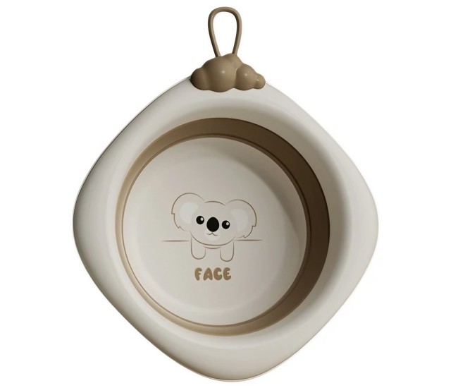 Cada Pliabila pentru Baie pentru Copii, Flippy, Cadita pentru Bebelusi, Model Romb pentru Fata Koala, Maro, 30x30x3.5 cm, 4L Cada Pliabila pentru Baie pentru Copii, Flippy, Cadita pentru Bebelusi, Model Romb pentru Fata Koala, Maro, 30x30x3.5 cm, 4L