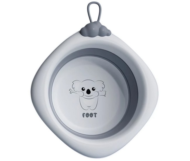 Cada Pliabila pentru Baie pentru Copii, Flippy, Cadita pentru Bebelusi, Model Romb pentru Picioare Koala, Gri, 30x30x3.5 cm, 4L Cada Pliabila pentru Baie pentru Copii, Flippy, Cadita pentru Bebelusi, Model Romb pentru Picioare Koala, Gri, 30x30x3.5 cm, 4L