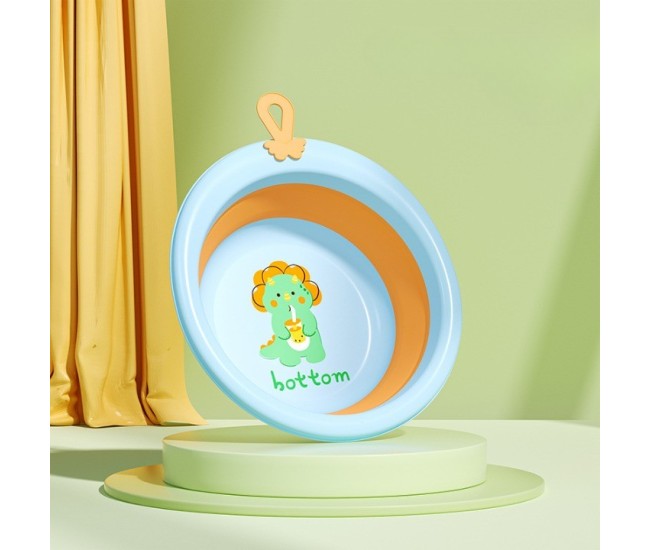 Cada Pliabila pentru Baie pentru Copii, Flippy, Cadita pentru Bebelusi, Model Rotund cu Dinozaur, Blue, 30x30x3.7 cm, 4L Cada Pliabila pentru Baie pentru Copii, Flippy, Cadita pentru Bebelusi, Model Rotund cu Dinozaur, Blue, 30x30x3.7 cm, 4L