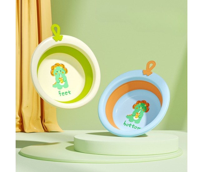 Cada Pliabila pentru Baie pentru Copii, Flippy, Cadita pentru Bebelusi, Model Rotund cu Dinozaur, Blue, 30x30x3.7 cm, 4L Cada Pliabila pentru Baie pentru Copii, Flippy, Cadita pentru Bebelusi, Model Rotund cu Dinozaur, Blue, 30x30x3.7 cm, 4L