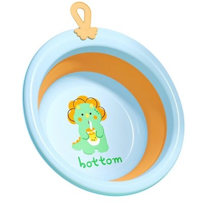 Cada Pliabila pentru Baie pentru Copii, Flippy, Cadita pentru Bebelusi, Model Rotund cu Dinozaur, Blue, 30x30x3.7 cm, 4L Cada Pliabila pentru Baie pentru Copii, Flippy, Cadita pentru Bebelusi, Model Rotund cu Dinozaur, Blue, 30x30x3.7 cm, 4L