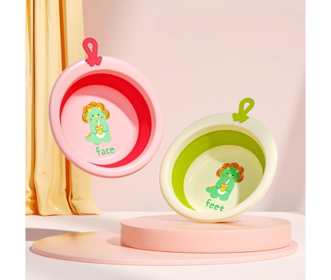 Cada Pliabila pentru Baie pentru Copii, Flippy, Cadita pentru Bebelusi, Model Rotund cu Dinozaur, Roz, 30x30x3.7 cm, 4L Cada Pliabila pentru Baie pentru Copii, Flippy, Cadita pentru Bebelusi, Model Rotund cu Dinozaur, Roz, 30x30x3.7 cm, 4L