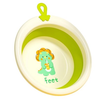 Cada Pliabila pentru Baie pentru Copii, Flippy, Cadita pentru Bebelusi, Model Rotund cu Dinozaur, Verde, 30x30x3.7 cm, 4L Cada Pliabila pentru Baie pentru Copii, Flippy, Cadita pentru Bebelusi, Model Rotund cu Dinozaur, Verde, 30x30x3.7 cm, 4L